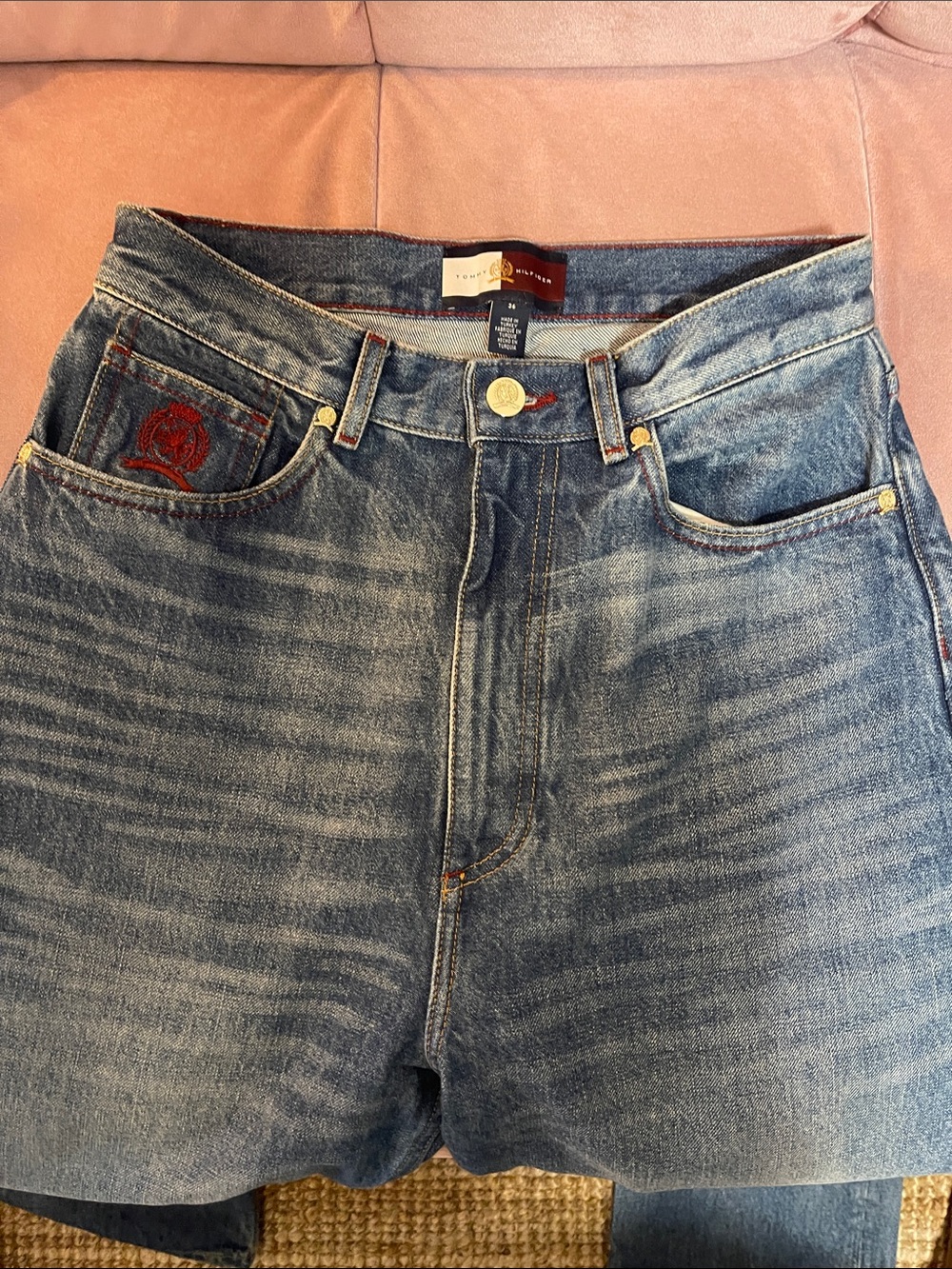 Tommy Hilfiger high waisted Blue Denim LONG Jeans